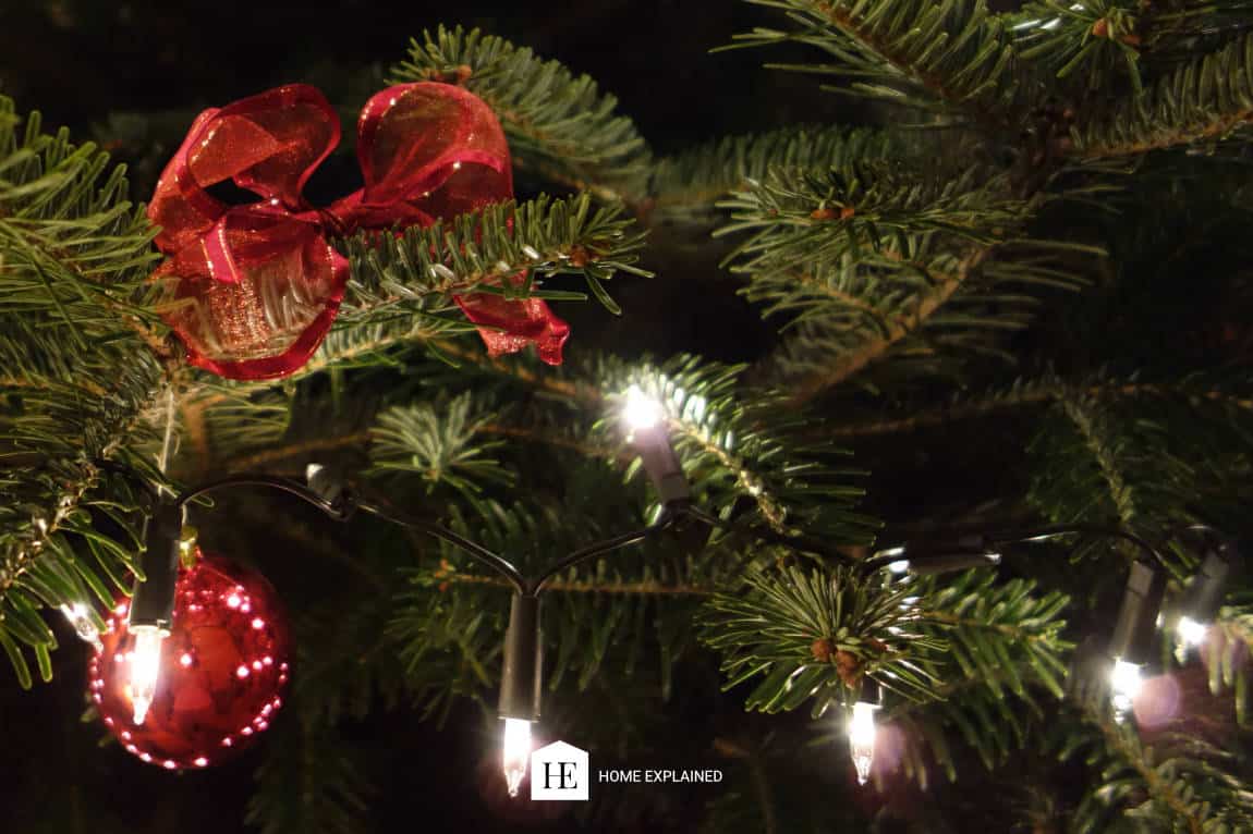 Fairy Lights as a Christmas Tree Decoration I HomeExplained.com