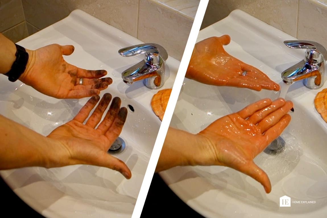 How do you get motor oil or bike grease off your hands I HomeExplained.com