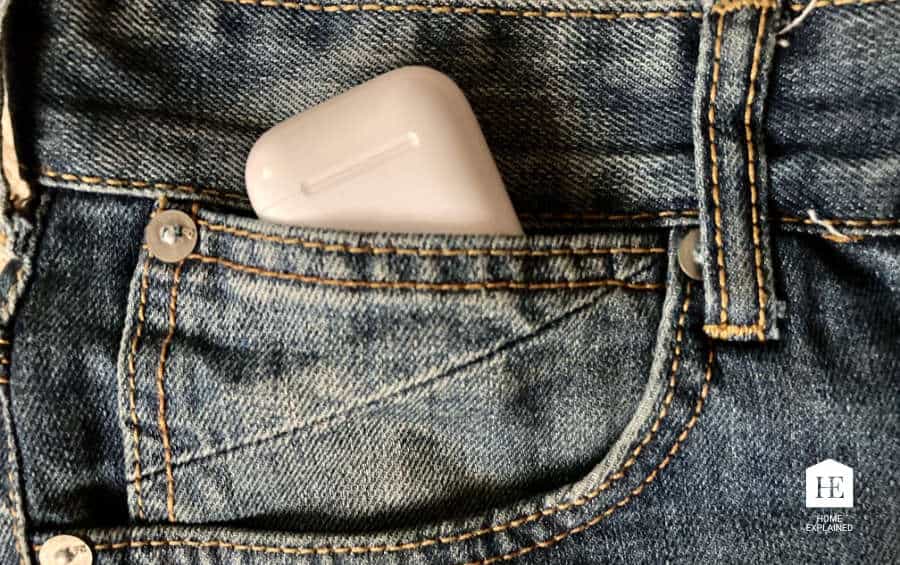 AirPods Case in a Jeans Watch Pocket