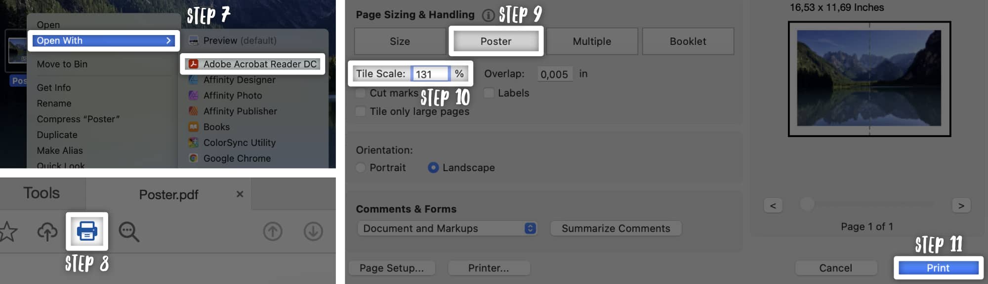 Preview and Adobe STEPS 7 TO 11